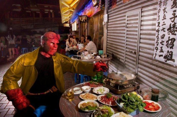 Superhéroes perdidos en Hong Kong (FOTOS)