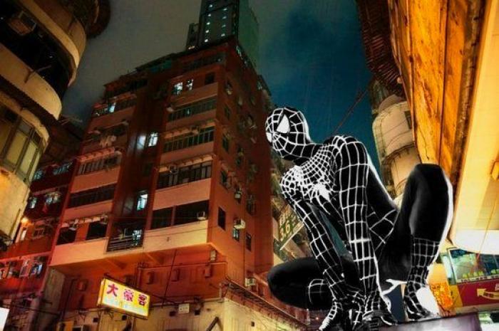 Superhéroes perdidos en Hong Kong (FOTOS)