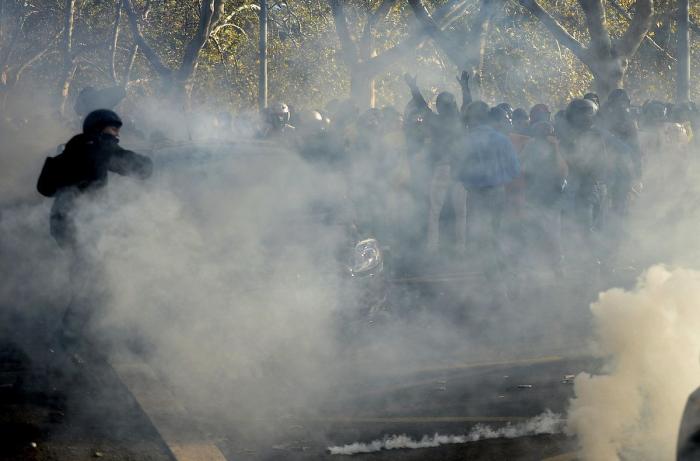 Los 'peperos' y su primera vez en una manifestación