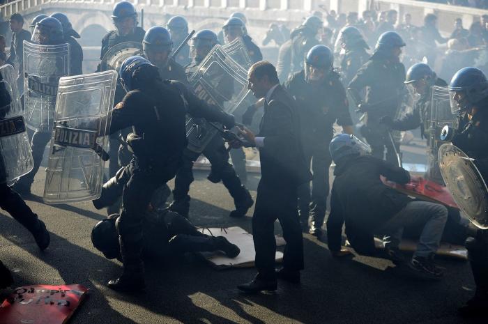 Los 'peperos' y su primera vez en una manifestación