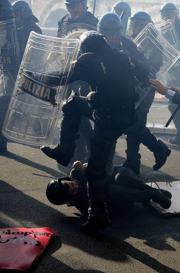 Los 'peperos' y su primera vez en una manifestación