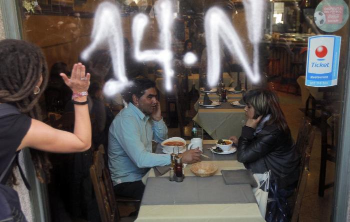 Los 'peperos' y su primera vez en una manifestación