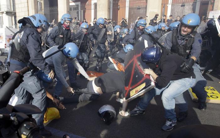 Los 'peperos' y su primera vez en una manifestación