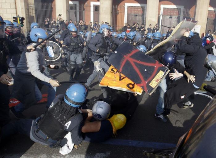 Los 'peperos' y su primera vez en una manifestación