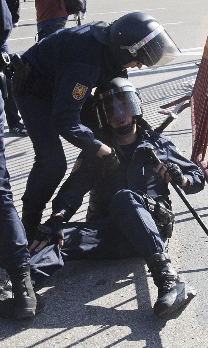 Los 'peperos' y su primera vez en una manifestación
