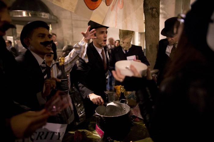 Los 'peperos' y su primera vez en una manifestación