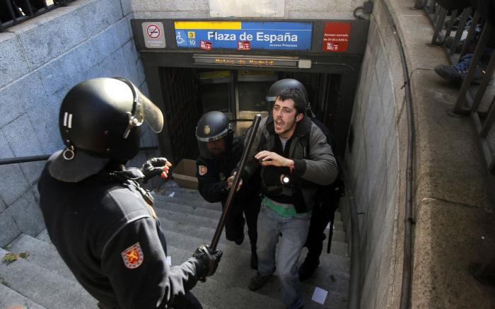 Los 'peperos' y su primera vez en una manifestación