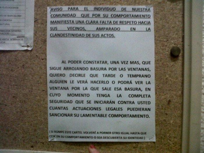 Drama en el portal: un tumblr recoge las mejores notas pasivo-agresivas de los vecinos (FOTOS)