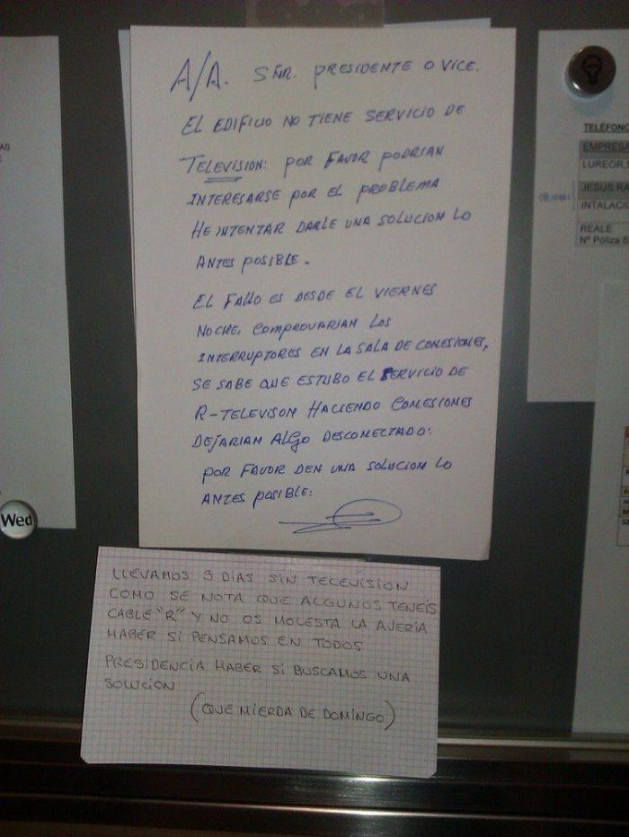 Drama en el portal: un tumblr recoge las mejores notas pasivo-agresivas de los vecinos (FOTOS)