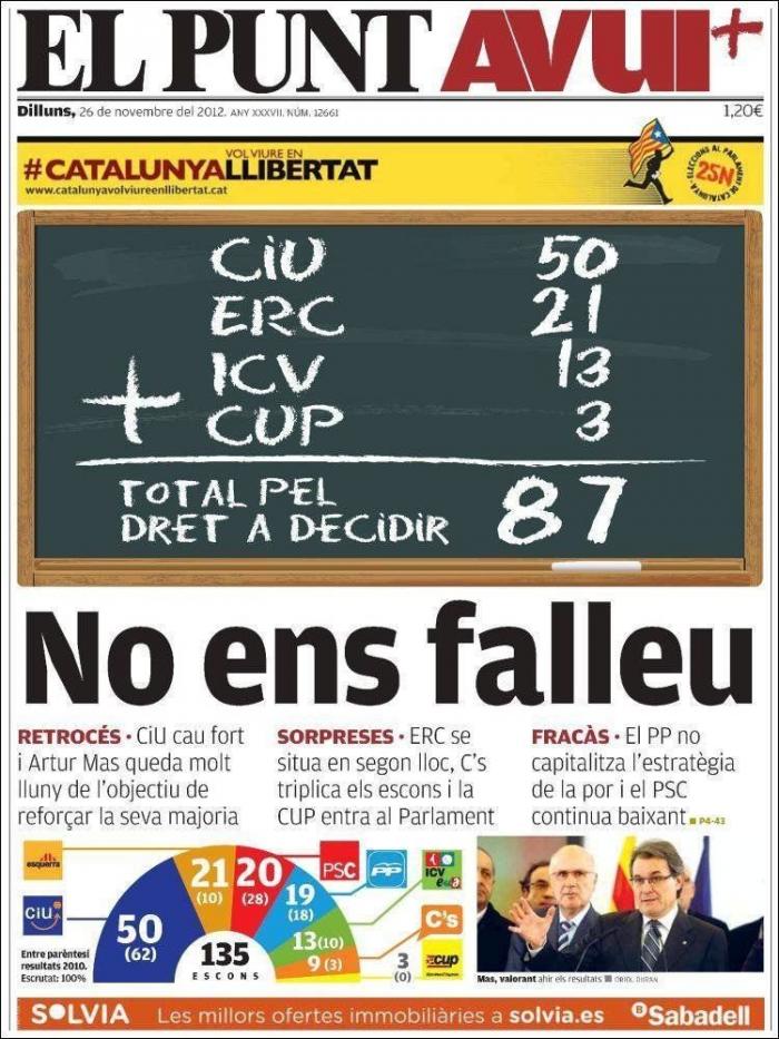 Oriol Junqueras confirma que ERC no formará coalición con CiU aunque habrá pactos