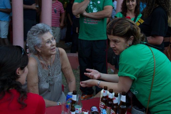 Los mineros son acogidos en Aravaca con un concierto de Aute y Víctor Manuel