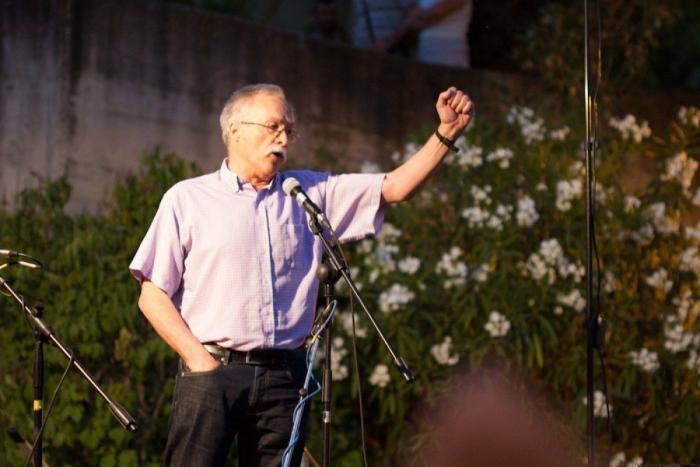 Los mineros son acogidos en Aravaca con un concierto de Aute y Víctor Manuel