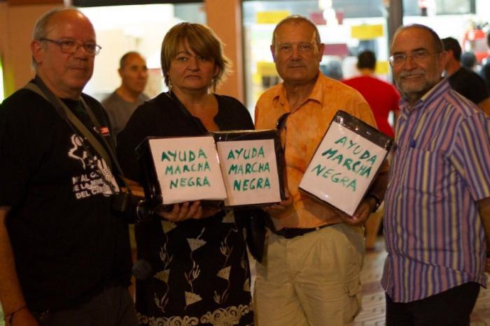 Los mineros son acogidos en Aravaca con un concierto de Aute y Víctor Manuel