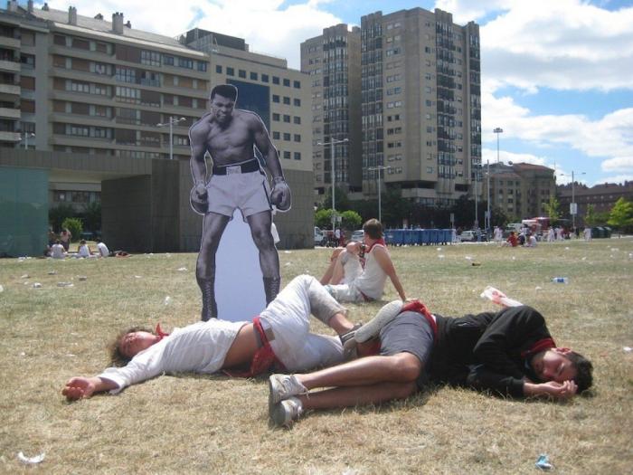 Muhammad Ali y Froilán en Sanfermín: así se hizo el viral del momento (FOTOS)