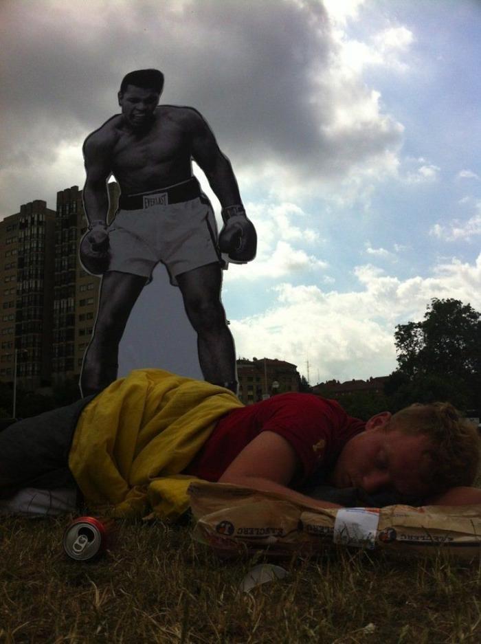 Muhammad Ali y Froilán en Sanfermín: así se hizo el viral del momento (FOTOS)
