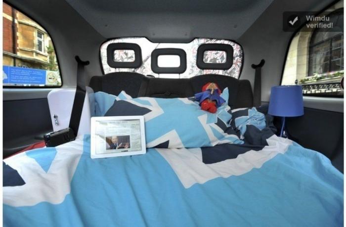 Un taxi-hotel y otros alojamientos curiosos durante los juegos olímpicos en Londres (FOTOS)