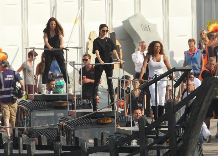 Clausura de los Juegos: las Spice Girls ensayan su actuación (FOTOS)