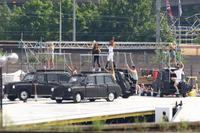 Clausura de los Juegos: las Spice Girls ensayan su actuación (FOTOS)