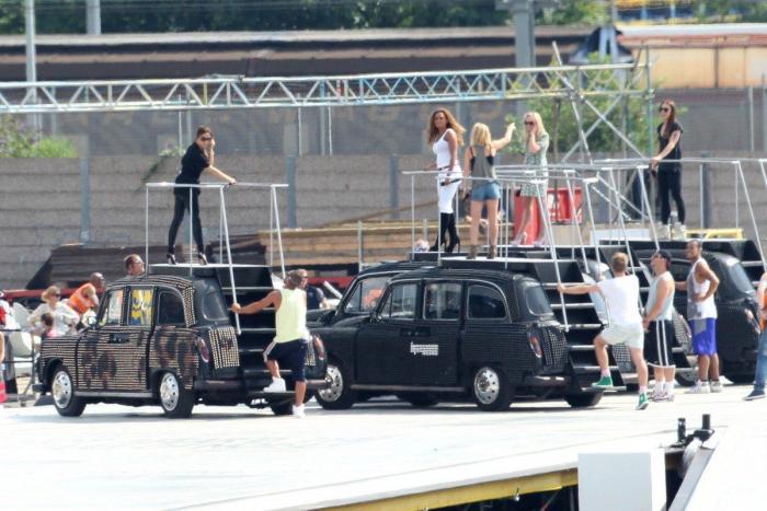 Clausura de los Juegos: las Spice Girls ensayan su actuación (FOTOS)