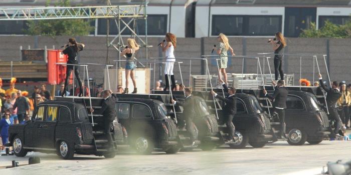 Clausura de los Juegos: las Spice Girls ensayan su actuación (FOTOS)