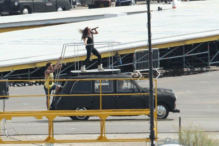 Clausura de los Juegos: las Spice Girls ensayan su actuación (FOTOS)