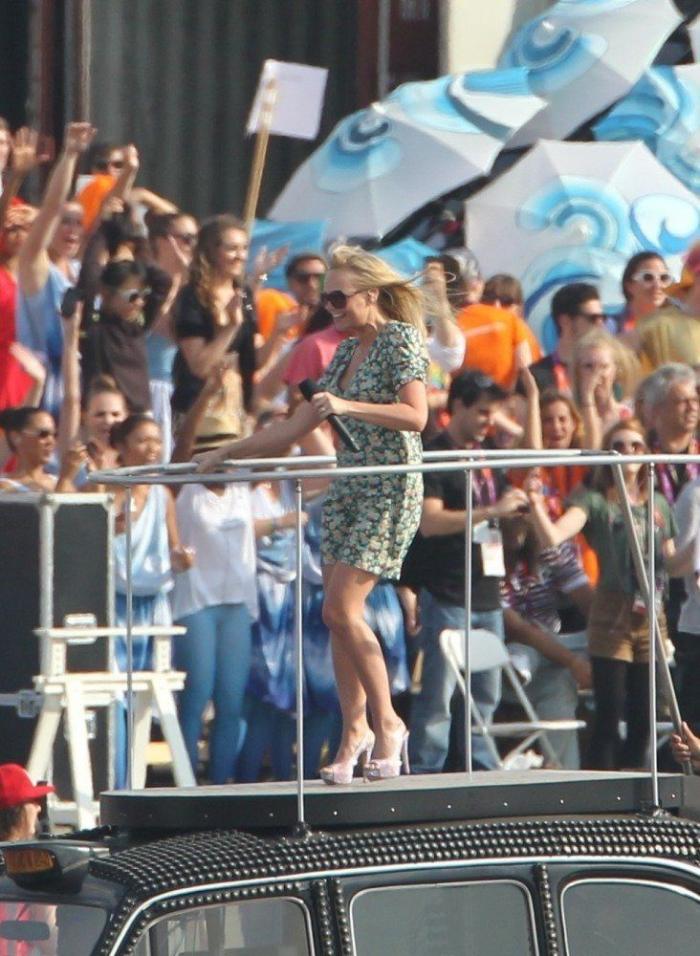 Clausura de los Juegos: las Spice Girls ensayan su actuación (FOTOS)