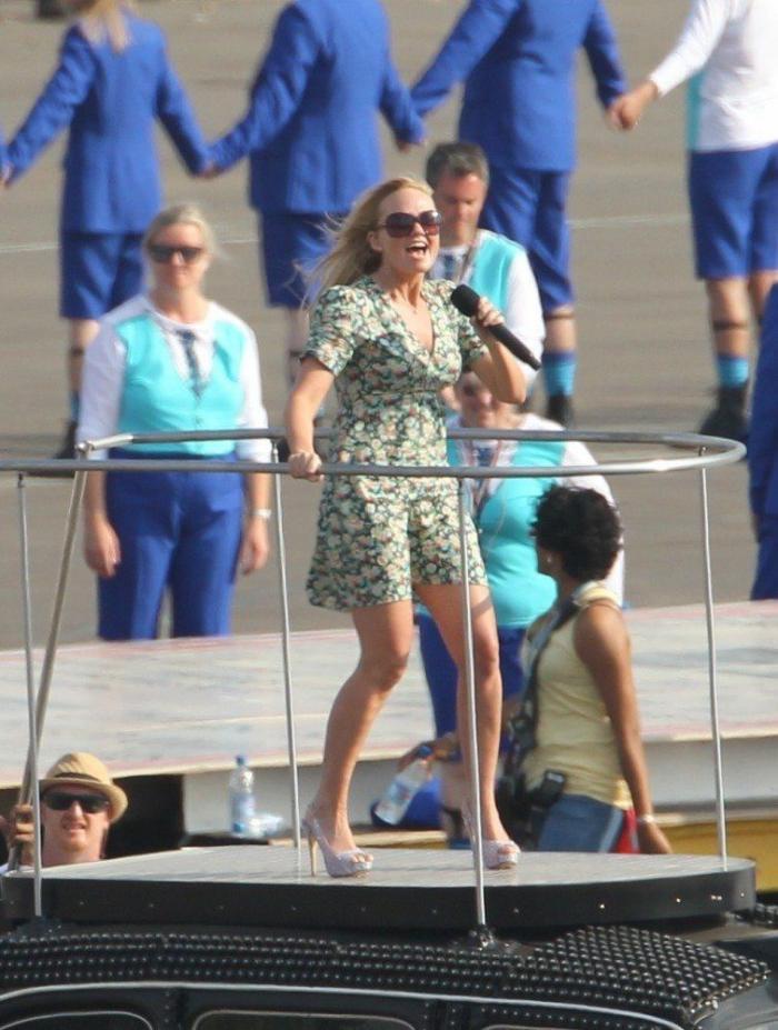 Clausura de los Juegos: las Spice Girls ensayan su actuación (FOTOS)