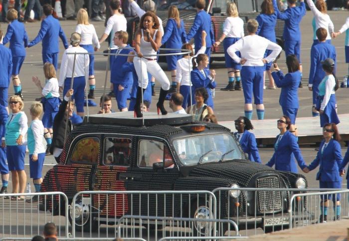 Clausura de los Juegos: las Spice Girls ensayan su actuación (FOTOS)