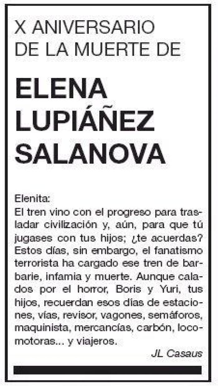 La importante recomendación que aparece en esta esquela de aniversario: hay que hacerle caso