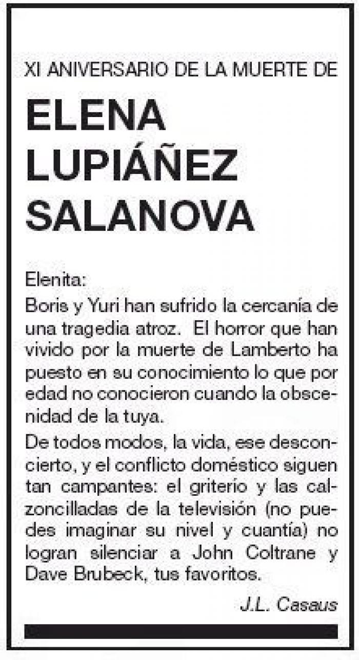 La importante recomendación que aparece en esta esquela de aniversario: hay que hacerle caso