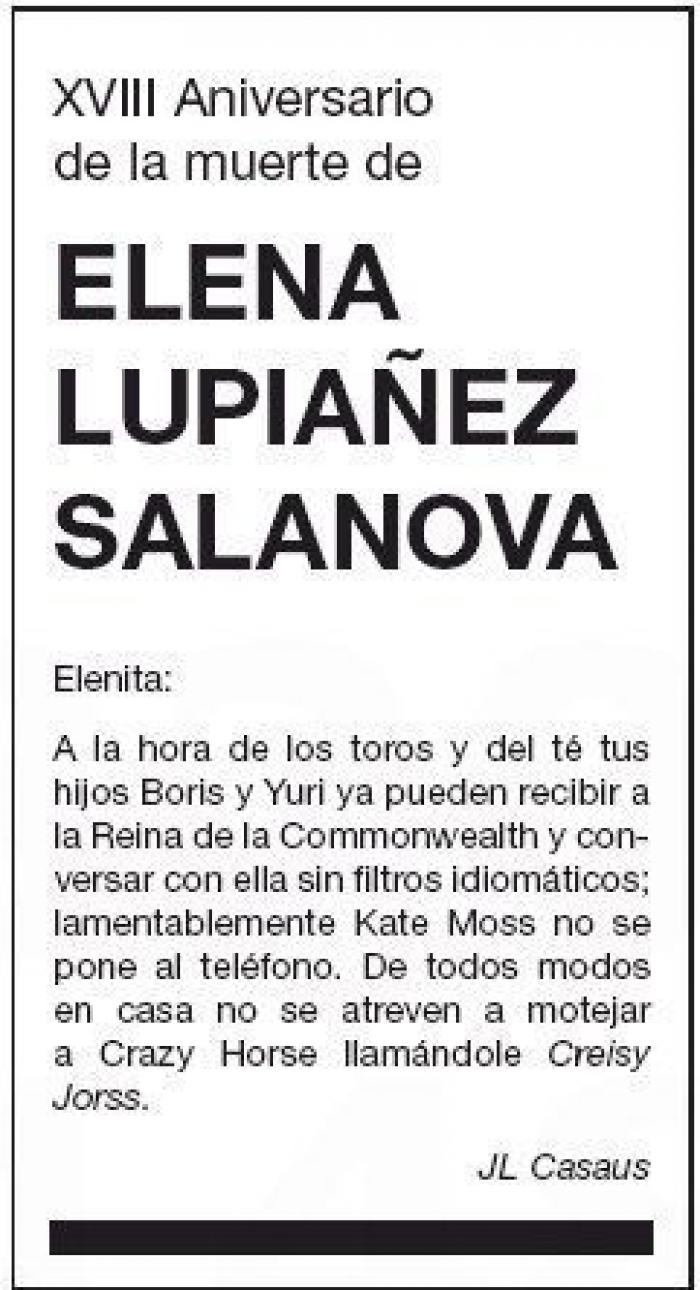 La importante recomendación que aparece en esta esquela de aniversario: hay que hacerle caso