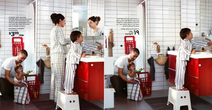 Mujeres eliminadas en el catálogo Ikea 2013 en Arabia Saudí: la empresa pide perdón (FOTOS)