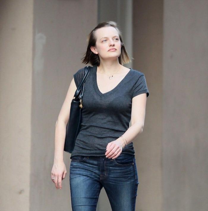 Elisabeth Moss rubia: 'Peggy' de 'Mad Men' se marca un Miley Cyrus (FOTOS)