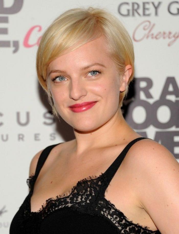Elisabeth Moss rubia: 'Peggy' de 'Mad Men' se marca un Miley Cyrus (FOTOS)