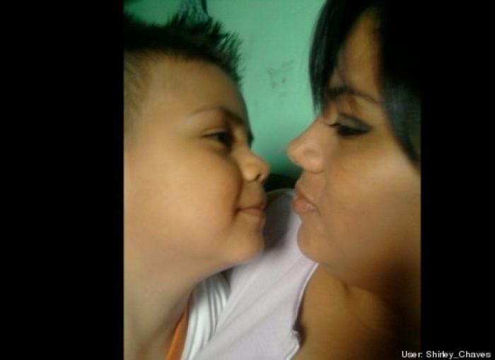 Mamá, ponte en la foto