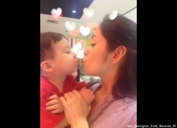 Mamá, ponte en la foto