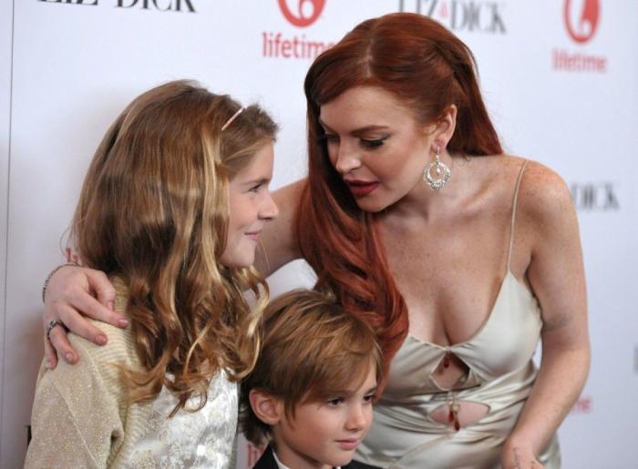 Lindsay Lohan presenta 'Liz & Dick' (FOTOS)
