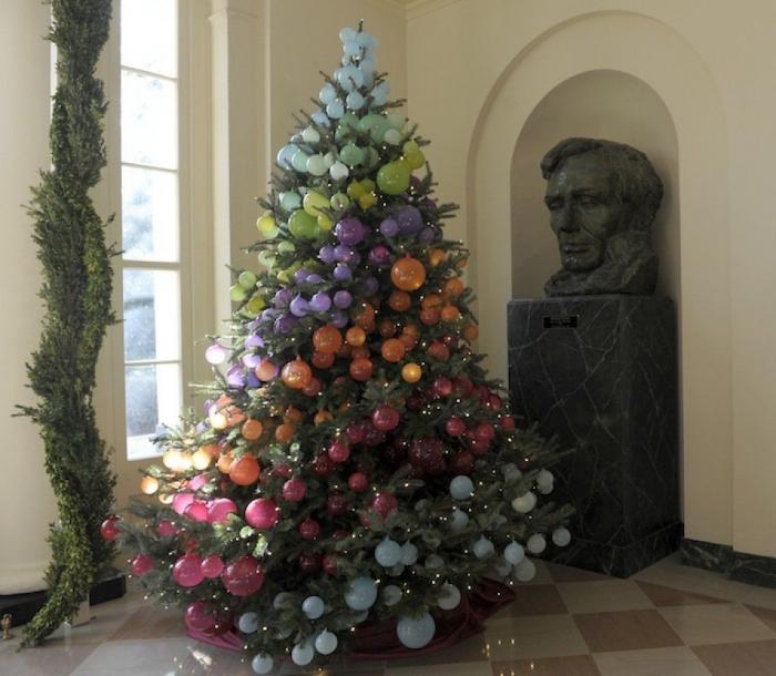 Decoración navideña: árboles de colores y luces en la Casa Blanca (FOTOS)