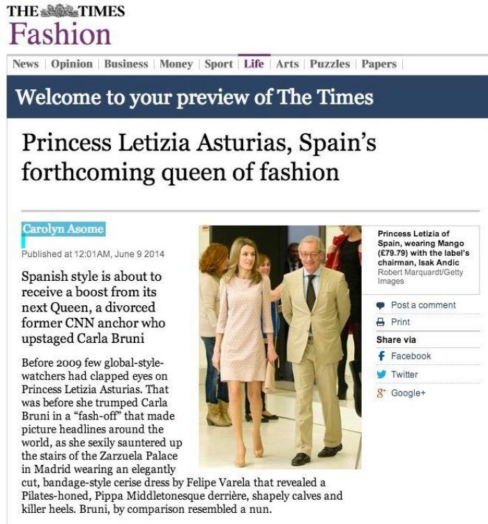 El desliz en el 'look' de Letizia en su visita al rey Juan Carlos