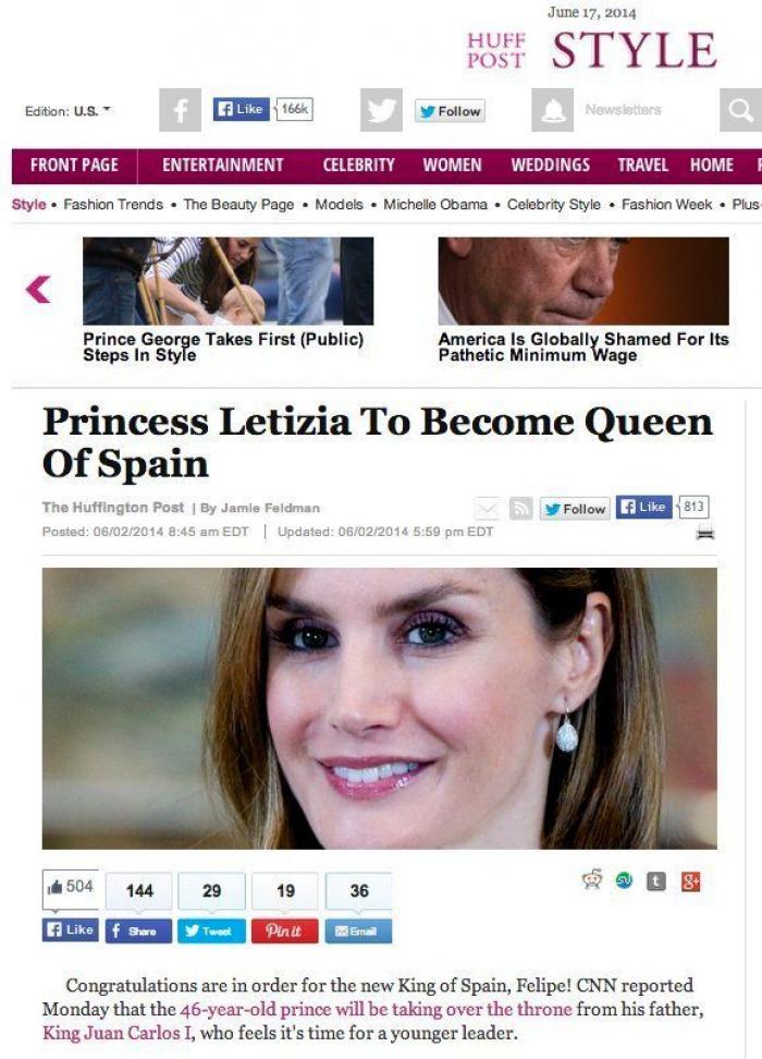 El desliz en el 'look' de Letizia en su visita al rey Juan Carlos