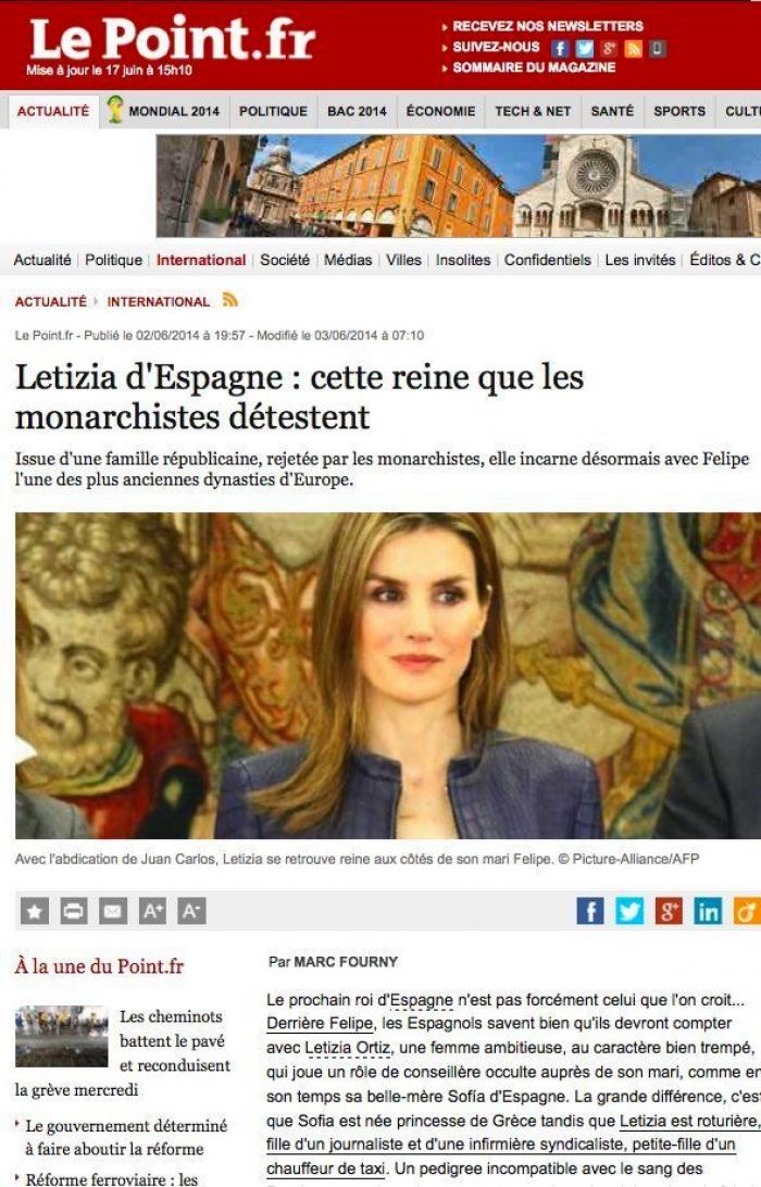 El desliz en el 'look' de Letizia en su visita al rey Juan Carlos