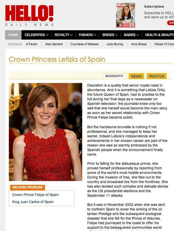 El desliz en el 'look' de Letizia en su visita al rey Juan Carlos