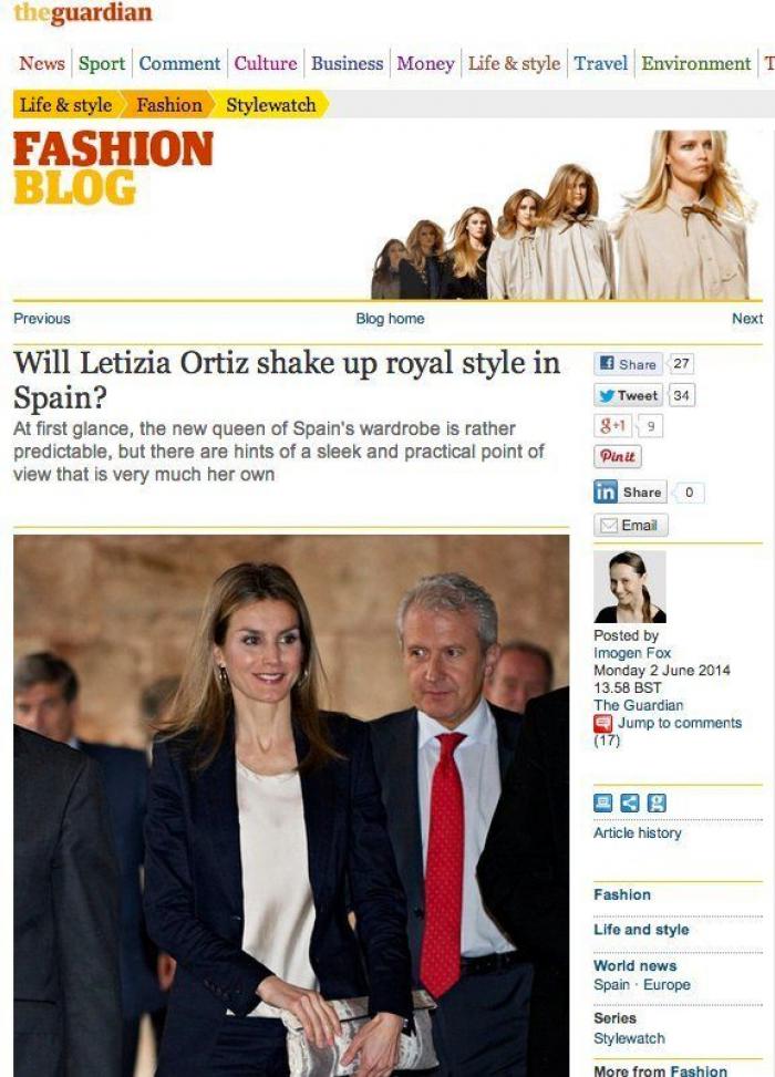 El desliz en el 'look' de Letizia en su visita al rey Juan Carlos