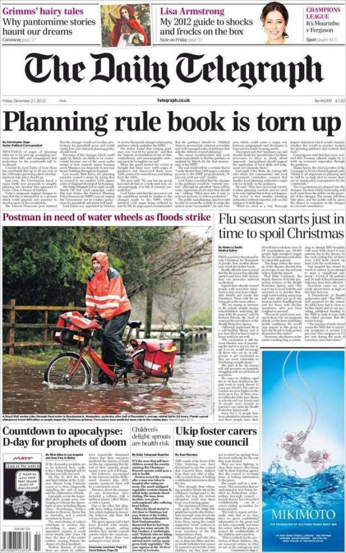 Fin del mundo: Medios que se toman, medio en serio, medio en broma, la profecía de los Mayas (FOTOS)