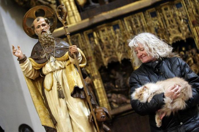 Bendición de animales por San Antón: camaleones, cabras, perros, hurones y gatos en la iglesia (FOTOS)