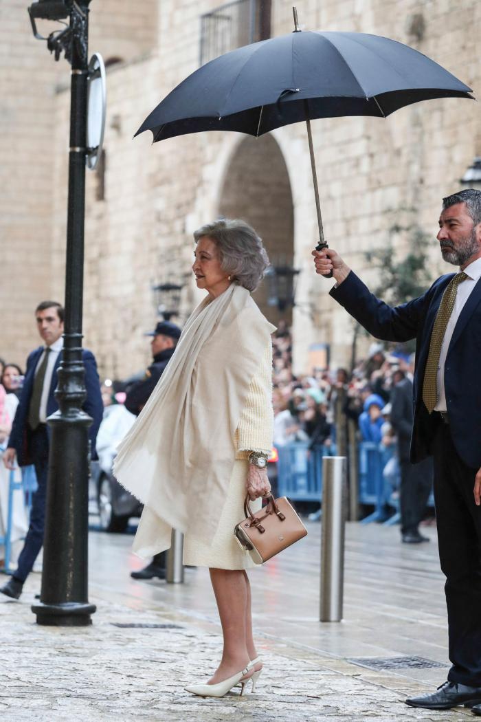 La Familia Real asiste a la misa de Pascua en la Catedral de Palma de Mallorca