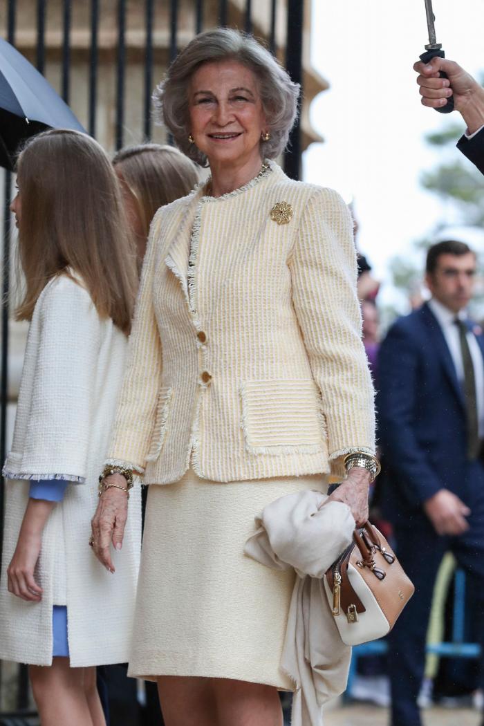 La Familia Real asiste a la misa de Pascua en la Catedral de Palma de Mallorca