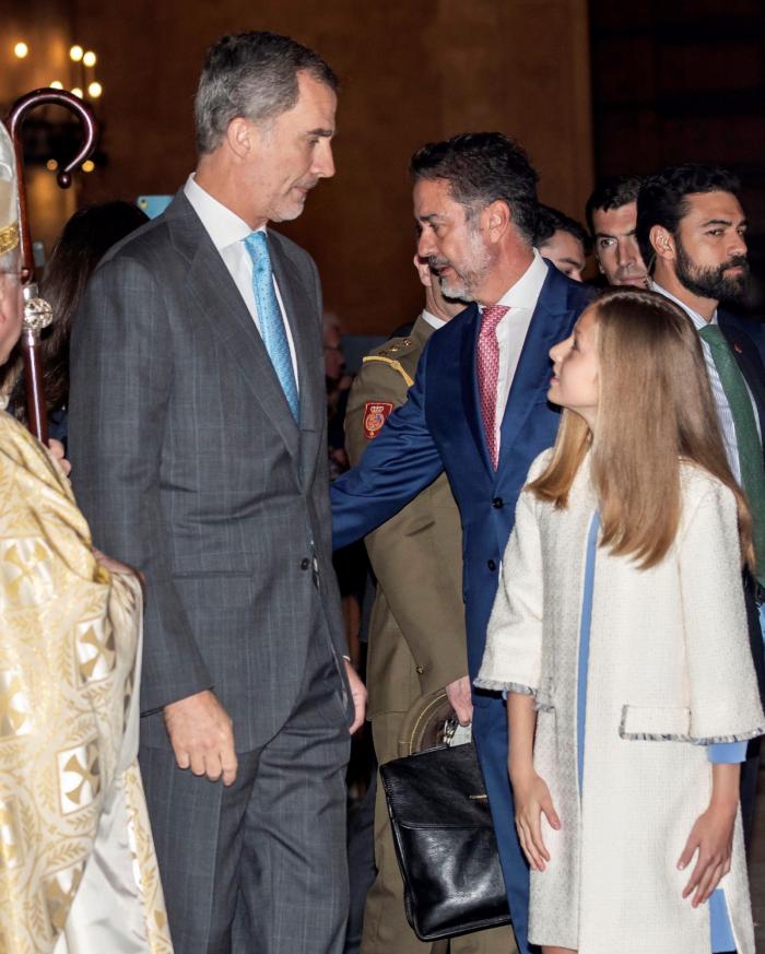 La Familia Real asiste a la misa de Pascua en la Catedral de Palma de Mallorca