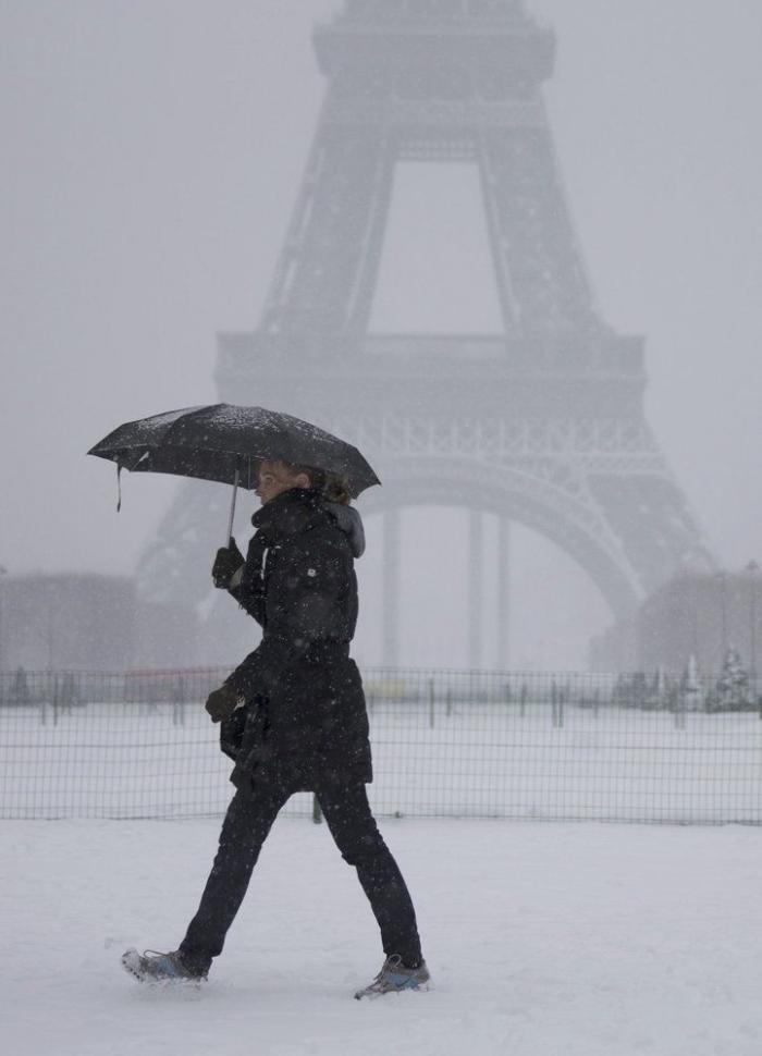 Imágenes de invierno: 11 fotos de París tras una nevada (FOTOS)