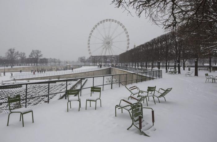 Imágenes de invierno: 11 fotos de París tras una nevada (FOTOS)
